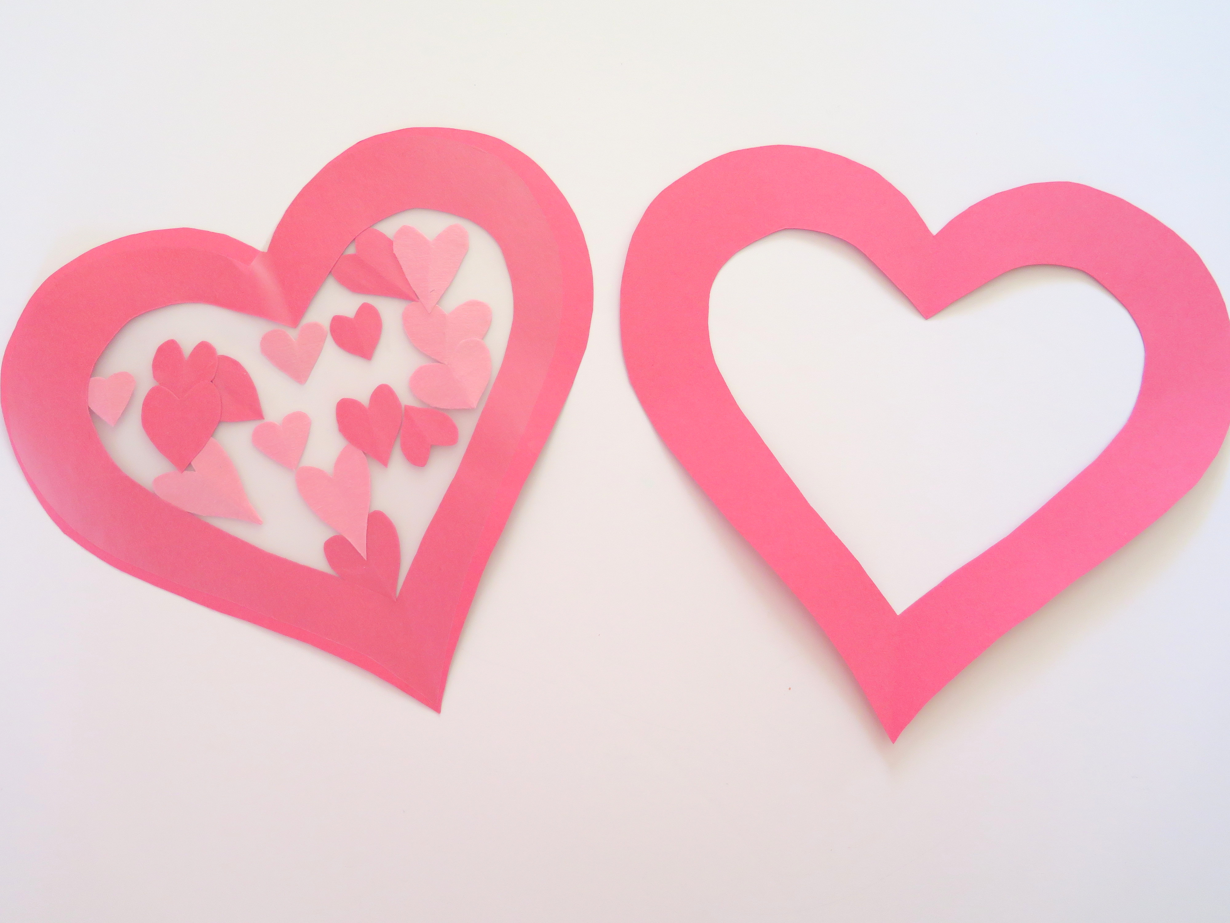 Suncatcher 2 hearts 1 with mini hearts