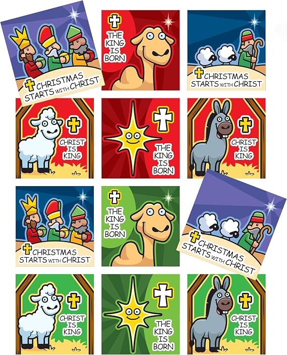 Christ in Christmas Stickers
