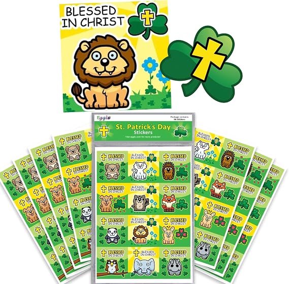 Blessed in Christ St. Patrick's Stickers